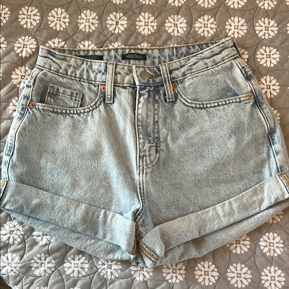 Wild Fable Blue Jean Shorts High-Waisted